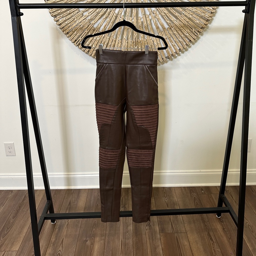 BROWN COCO LEATHER PANTS